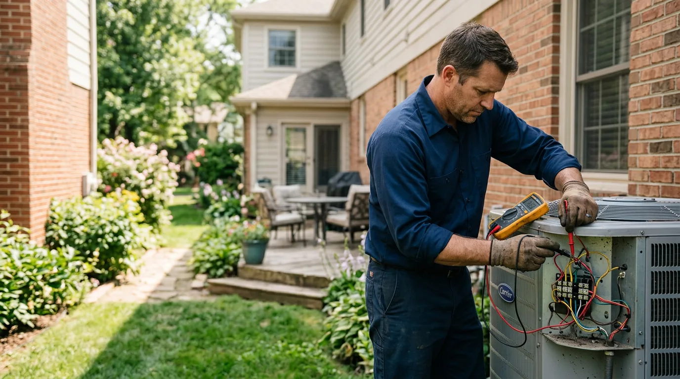 HVAC technician working near Nacogdoches, TX